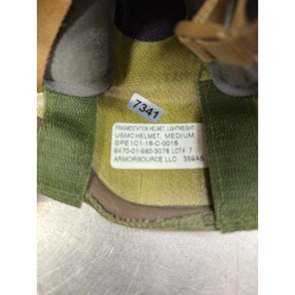 New Armoursource U.S.M.C Fragmentation Lightweight Ballistic Helmet Green Size M View 6